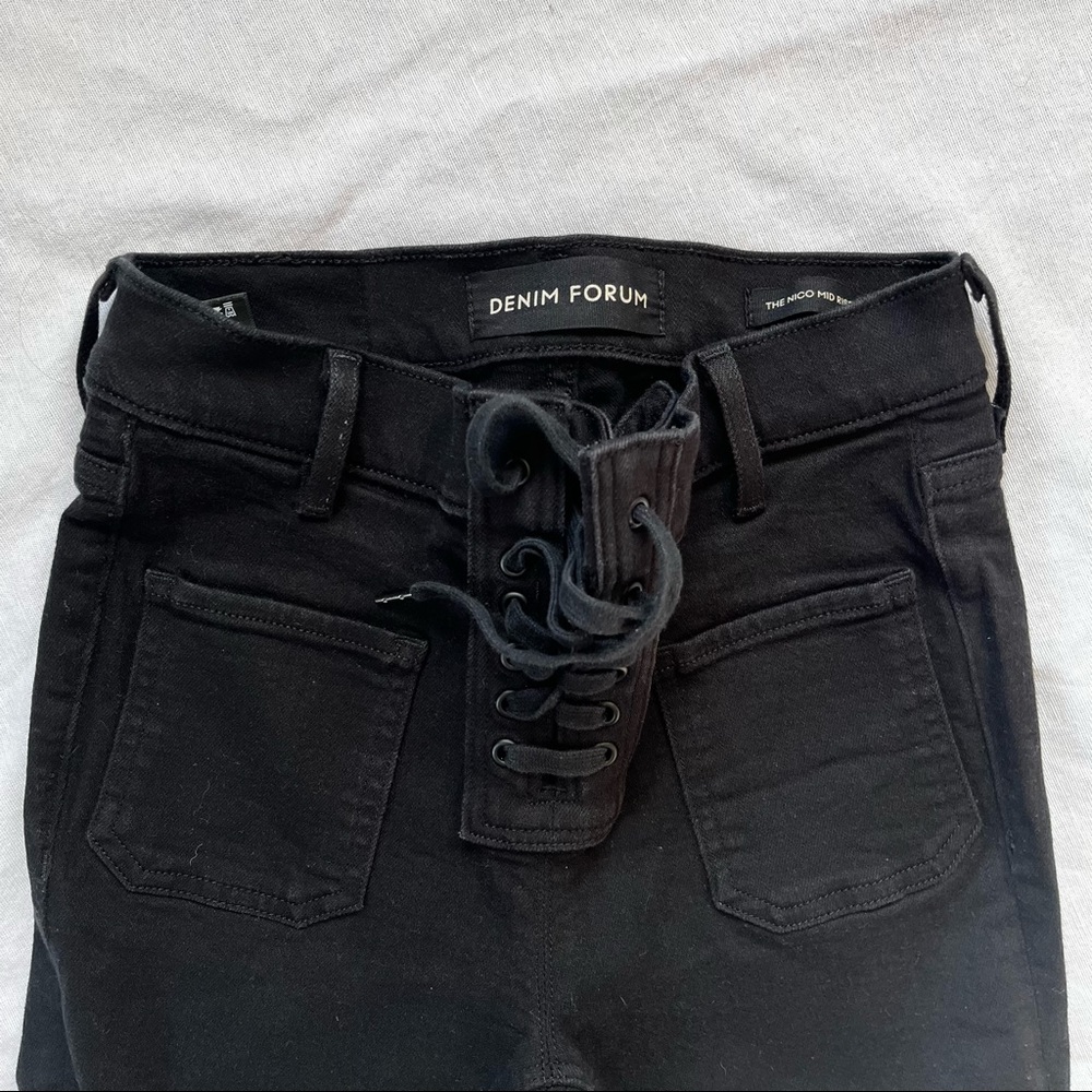 Aritzia Denim forum lace up jeans